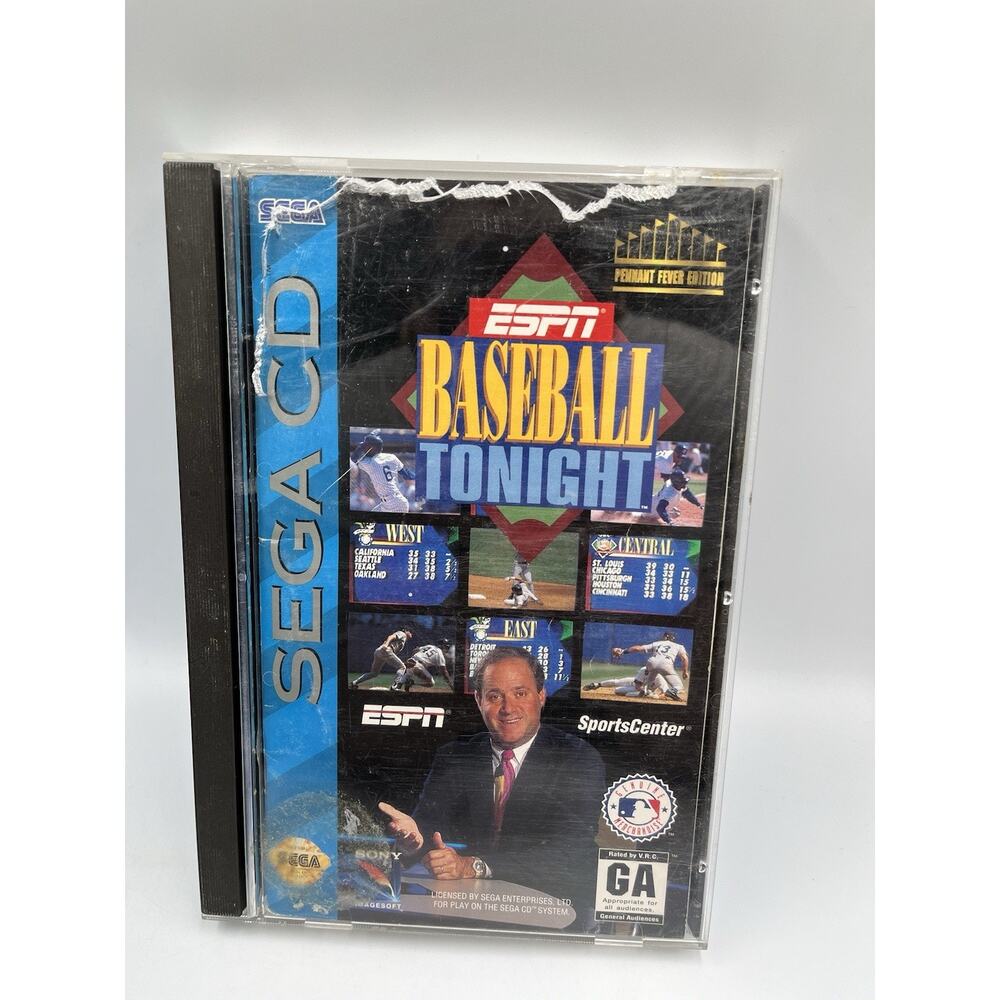 ESPN Baseball Tonight: Pennant Fever Edition - CIB, GC, (Sega CD, 1994) Genesis